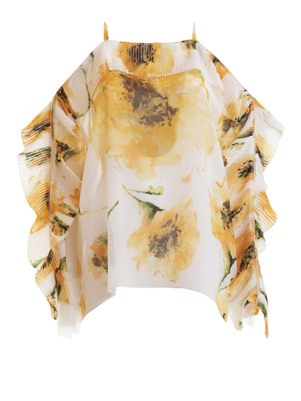 BLUGIRL: bluse - Blusa off the shoulder con motivo floreale