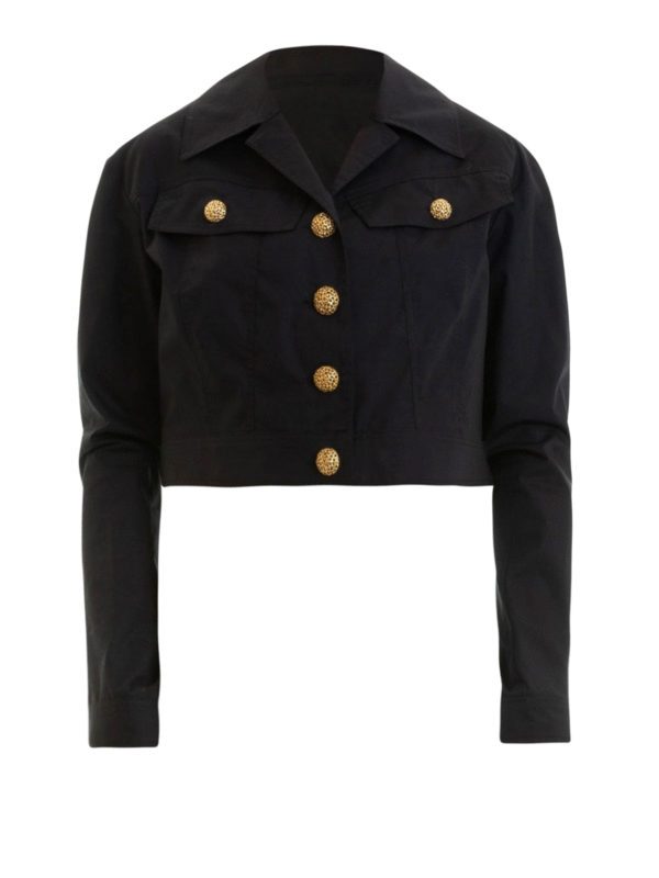 BLUGIRL: Vestes en denim - Veste En Jean - Noir