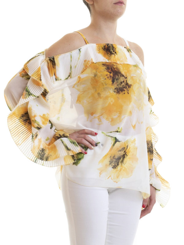 BLUGIRL: bluse online - Blusa off the shoulder con motivo floreale