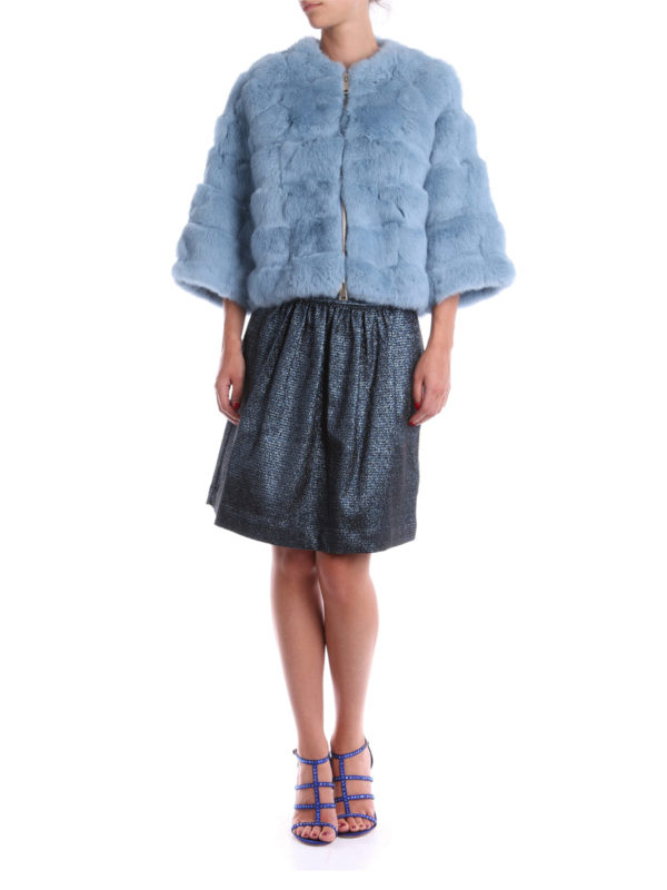 BLUGIRL: Pelz und Shearling online - Pelz Und Shearling - Hellblau