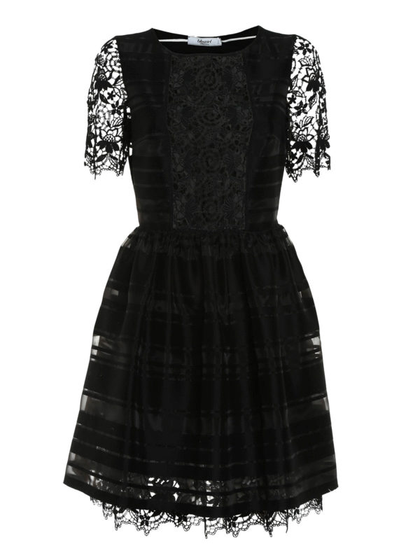 BLUGIRL: abiti corti - Abito con inserti in pizzo