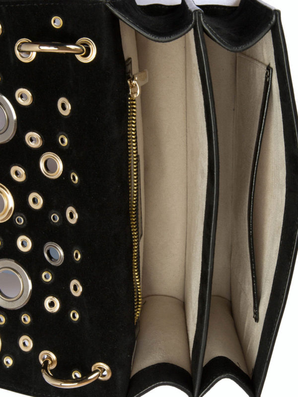 BLUMARINE buy online Eyelets detailed suede bag