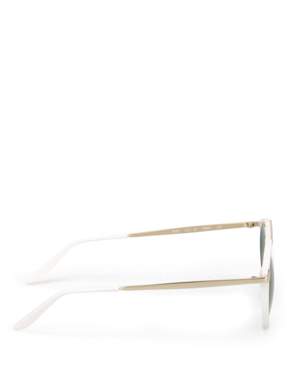 BOB SDRUNK: sunglasses online - Mark white frame aviator sunglasses
