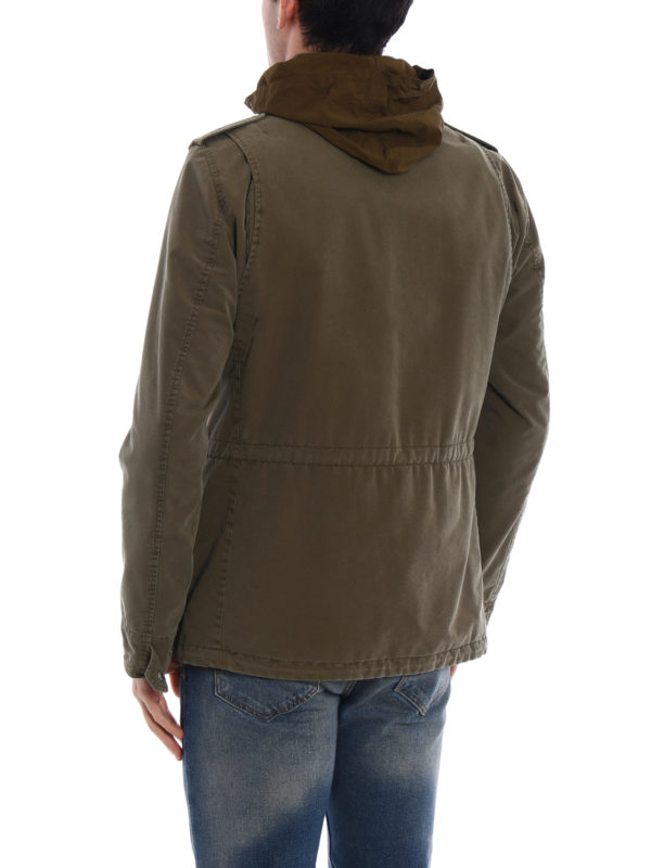 Bogart techno cotton field jacket shop online: HERNO