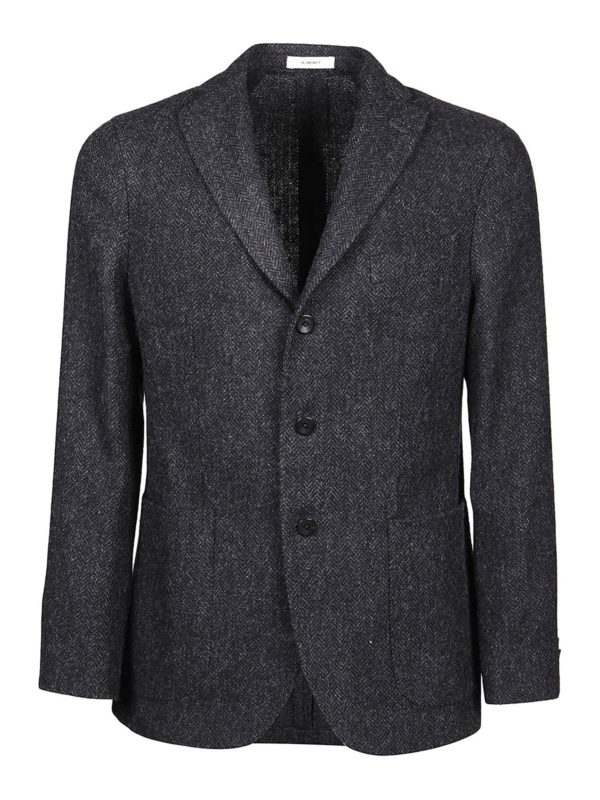 BOGLIOLI: casual jackets - Mélange wool jacket