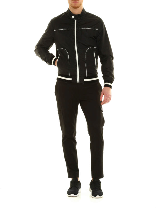 Bomber-inspired nylon jacket shop online: DOLCE & GABBANA