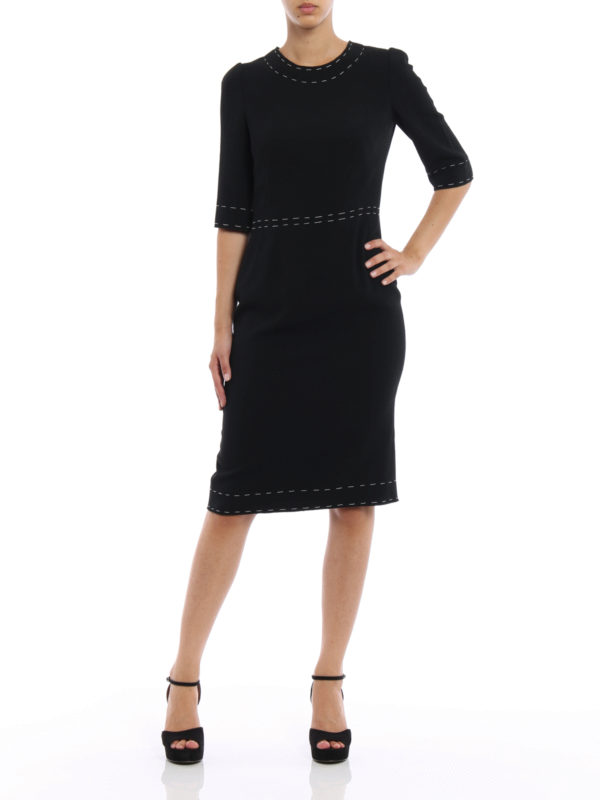 Knielanges Kleid - Einfarbig shop online: DOLCE & GABBANA