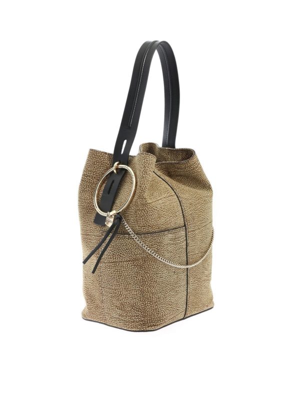 Borbonese: Secchielli online - Secchiello Medium Etoile beige e marrone
