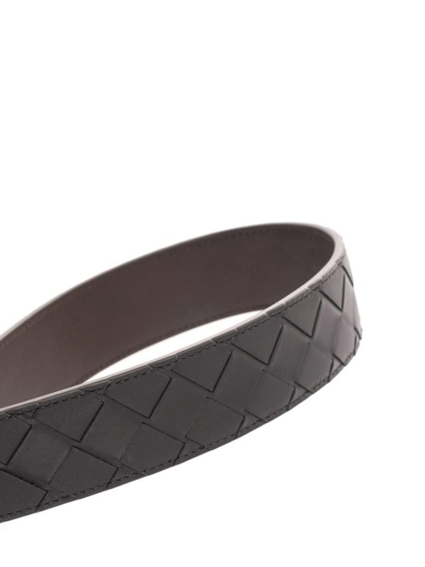 BOTTEGA VENETA: belts online - Intrecciato belt in black