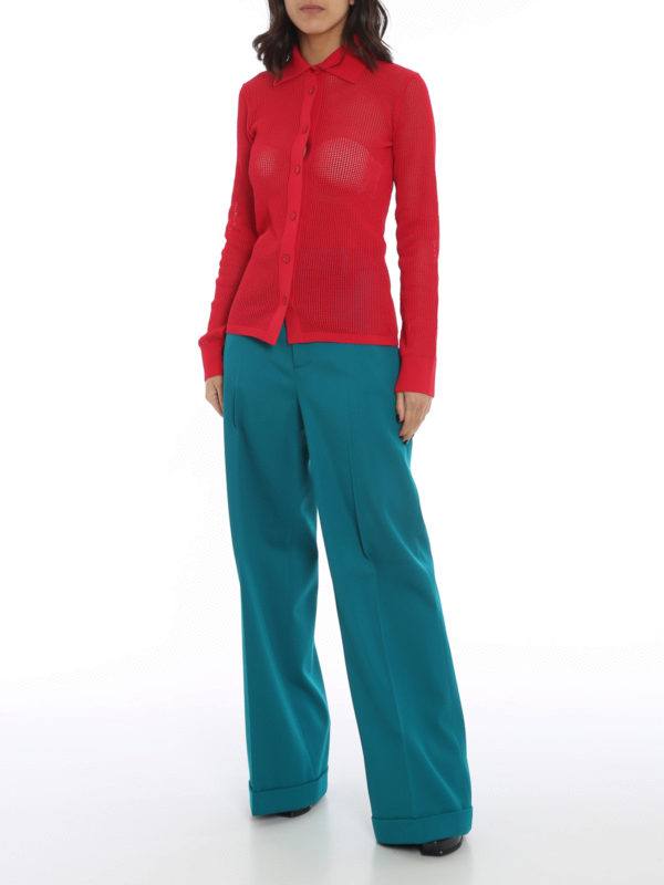 BOTTEGA VENETA: cardigans online - Technical cotton mesh cardigan