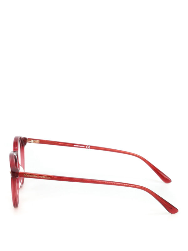 BOTTEGA VENETA: Glasses online - Red round eyeglasses