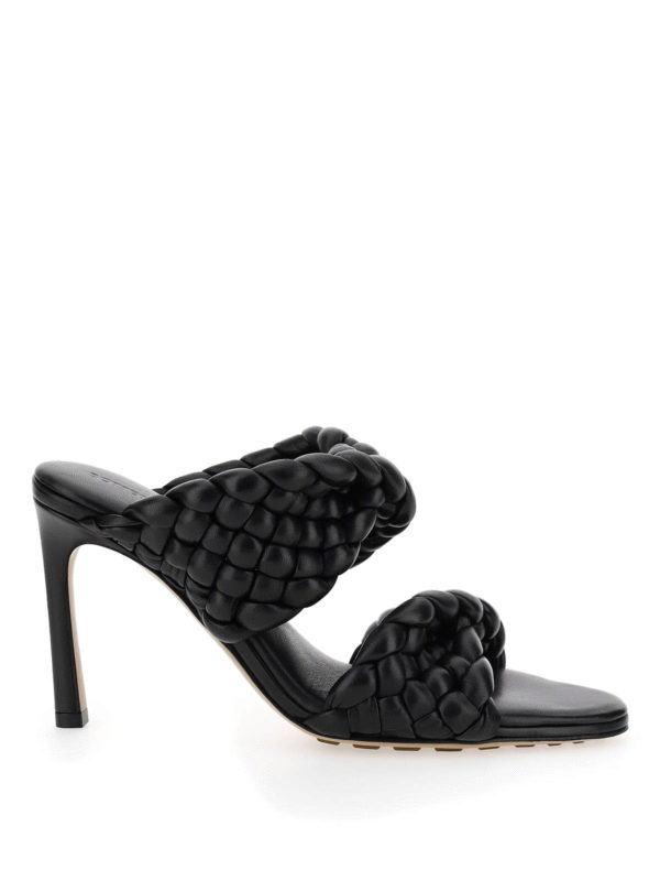 BOTTEGA VENETA: サンダル - サンダル - 黒