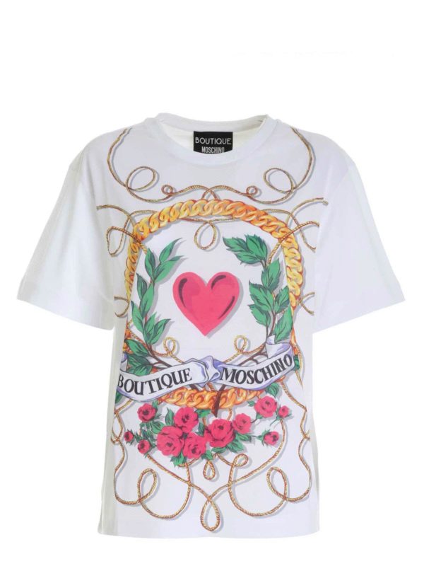 Boutique Moschino: Tシャツ - Tシャツ - 白