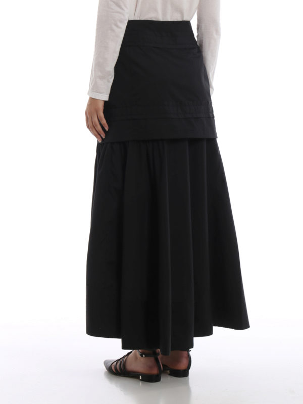 Langer Rock - Schwarz shop online: PHILLIP LIM