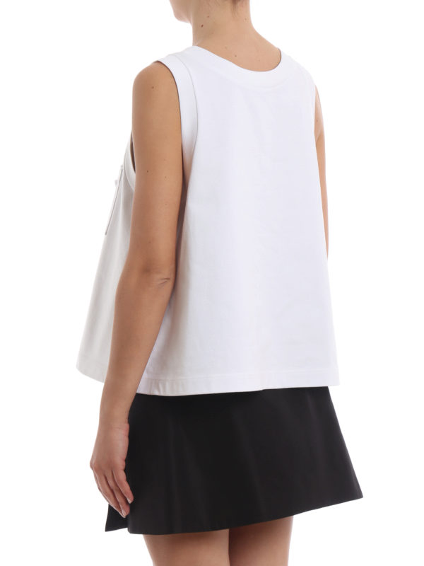 Top - Weiß shop online: PRADA