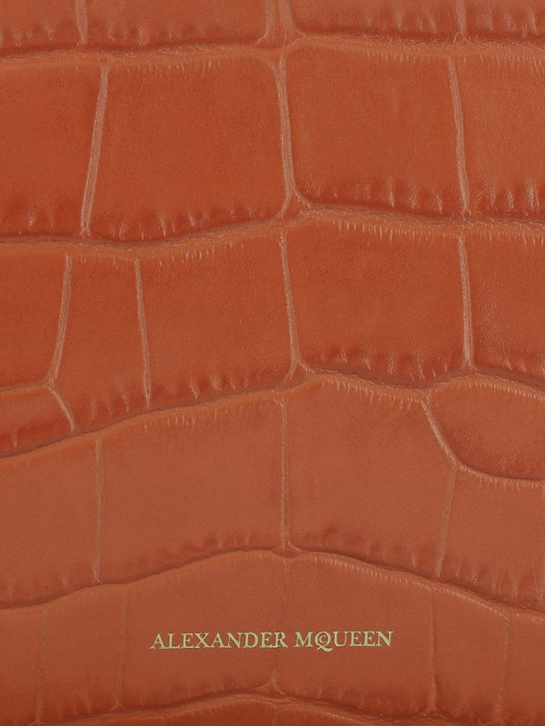 Box Bag 19 croco print crossbody shop online: ALEXANDER MCQUEEN