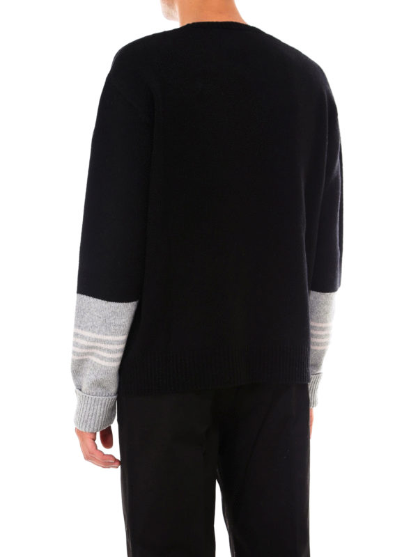 Rundhalspullover - Schwarz shop online: NEIL BARRETT