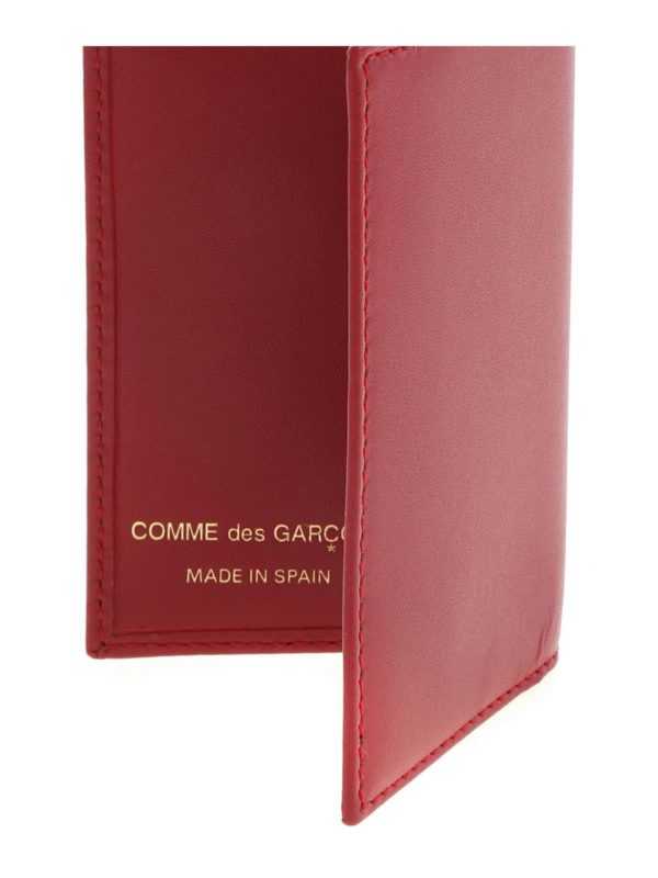 Branded card holder in red shop online: COMME DES GARÇONS WALLET