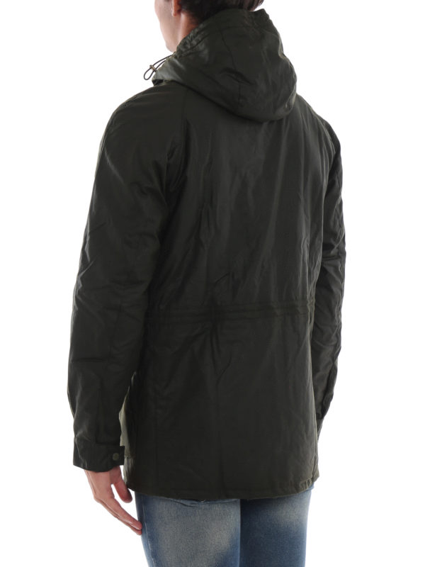 Brindle wax cotton jacket shop online: BARBOUR