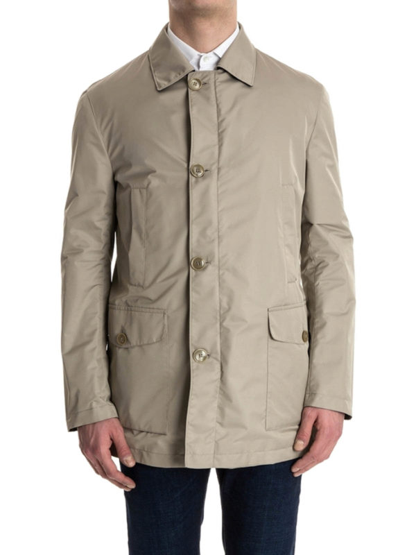 BRIONI: short coats online - Reversible raincoat