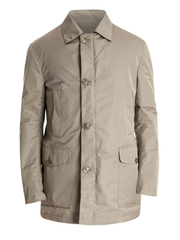 BRIONI: short coats - Reversible raincoat