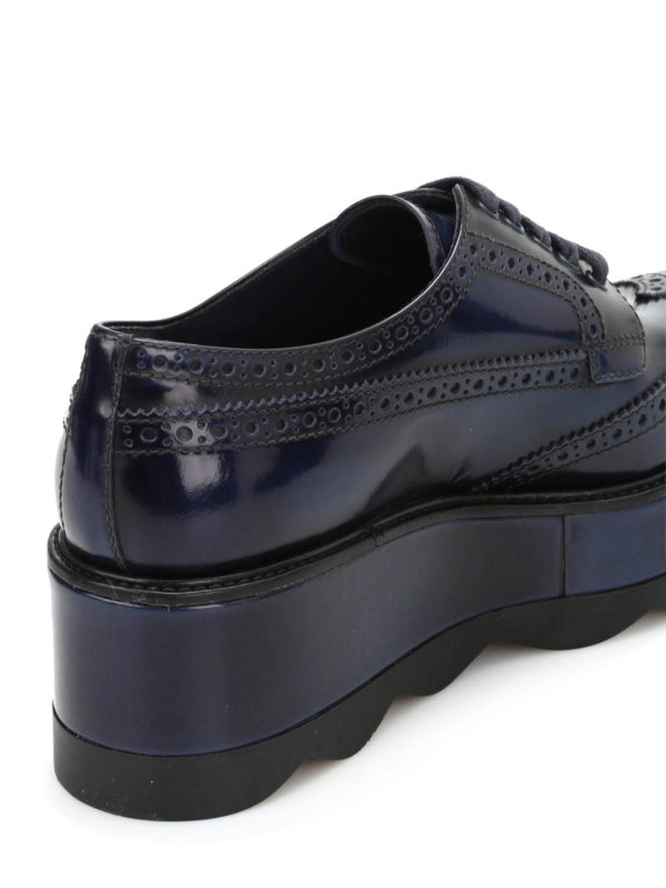 Chaussures Richelieu Bleu shop online: PRADA