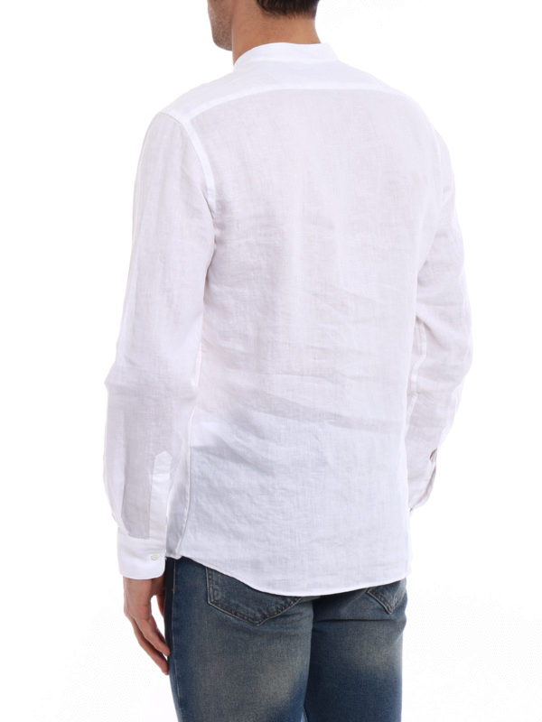 Bruce white summer shirt shop online: ASPESI