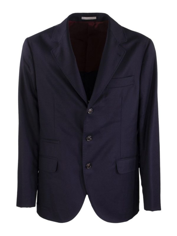 BRUNELLO CUCINELLI: Blazer - Blazer - Blau
