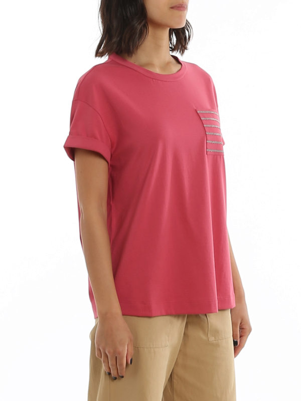 BRUNELLO CUCINELLI buy online Embellished pocket T-shirt