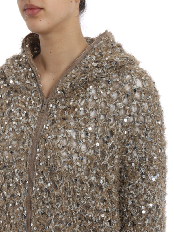 BRUNELLO CUCINELLI buy online Cardigan - Dunkelbeige