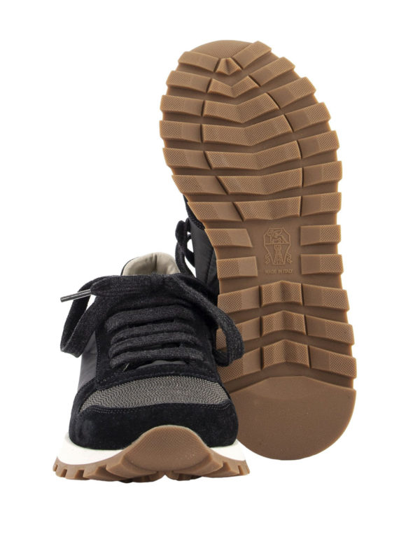 BRUNELLO CUCINELLI buy online Suede and fabric sneakers