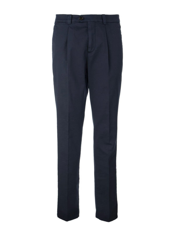 BRUNELLO CUCINELLI: カジュアルトラウザー - カジュアルパンツ - ブルー