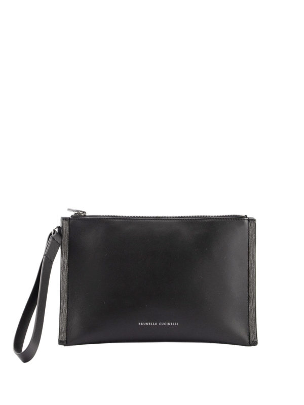 BRUNELLO CUCINELLI: clutches - Leather pouch