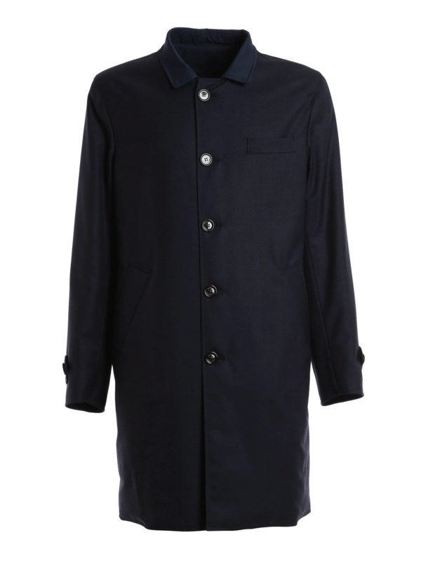 BRUNELLO CUCINELLI: knee length coats - Reversible raincoat