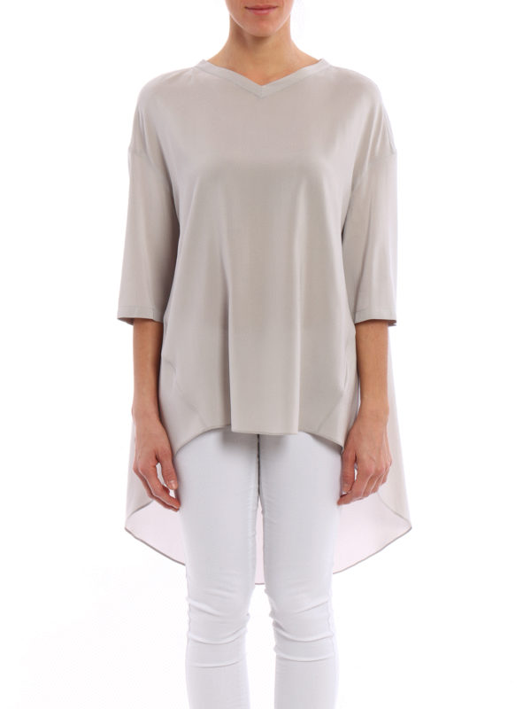 BRUNELLO CUCINELLI: Blusas online - Blusa Gris Claro