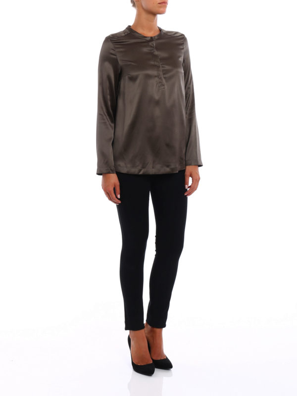 BRUNELLO CUCINELLI: Blusen online - Bluse - Dunkelgrün
