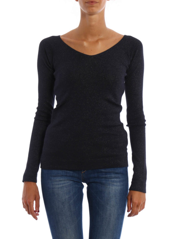 BRUNELLO CUCINELLI: boat necks online - Shiny boat neck pullover