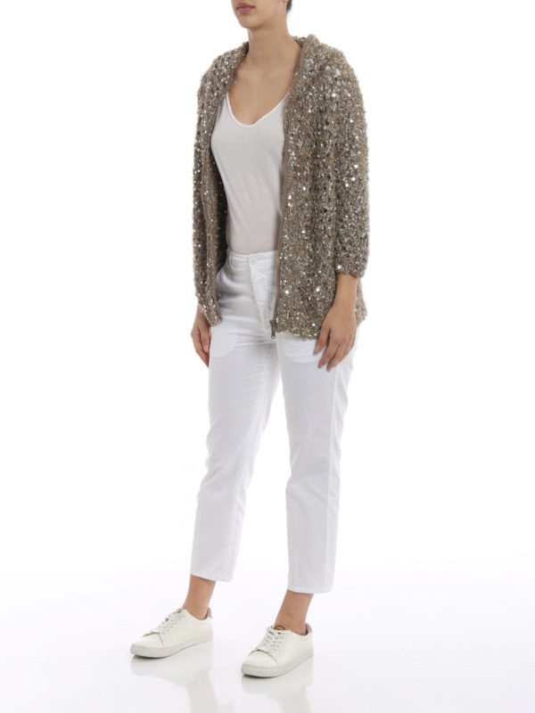 BRUNELLO CUCINELLI: Cardigans online - Cardigan - Dunkelbeige