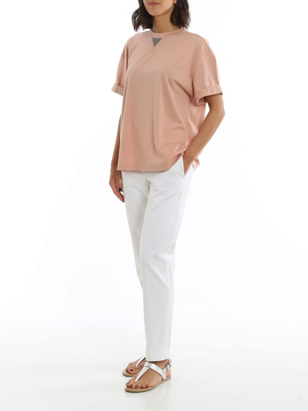 BRUNELLO CUCINELLI: Pantalons casual online - Pantalons Décontractés - Blanc