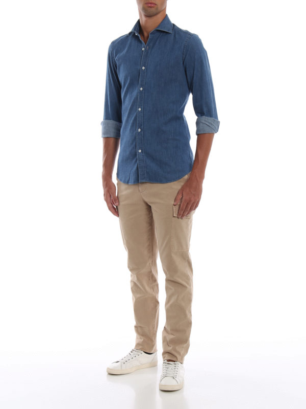 BRUNELLO CUCINELLI: casual trousers online - Soft cotton cargo pants