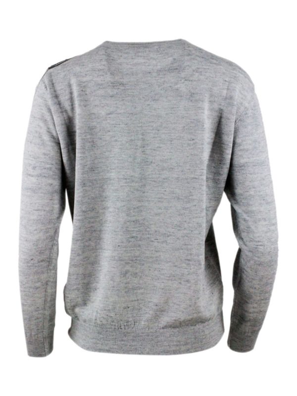 BRUNELLO CUCINELLI: Strickpullover mit Rundhalsausschnitt online - Rundhalspullover - Grau