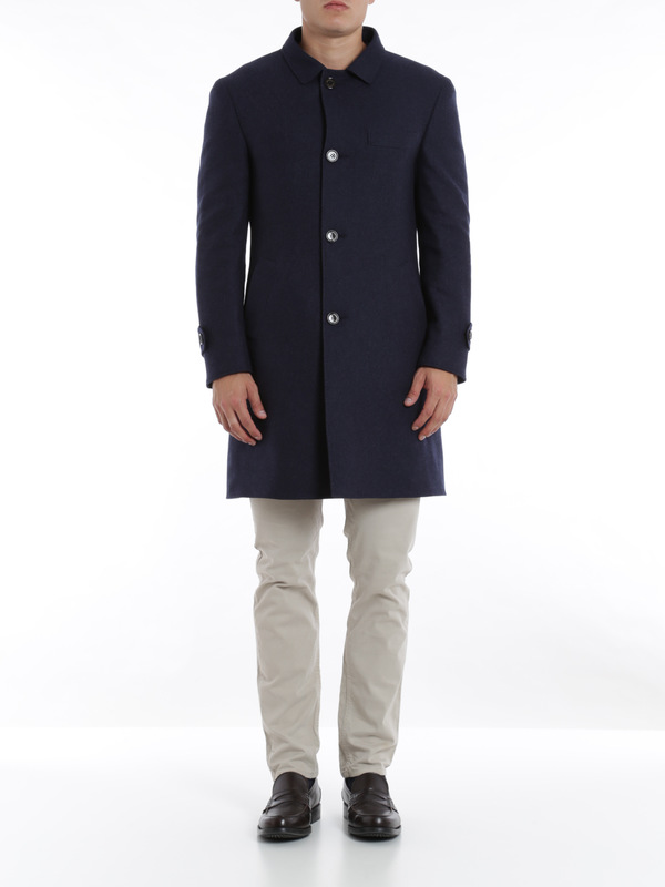 BRUNELLO CUCINELLI: knee length coats online - Redingote reversible coat