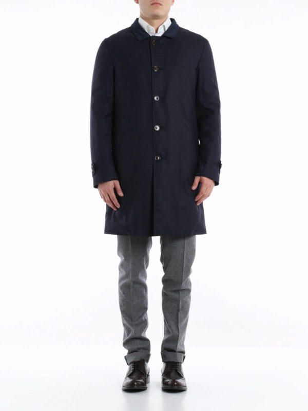 BRUNELLO CUCINELLI: knee length coats online - Reversible raincoat