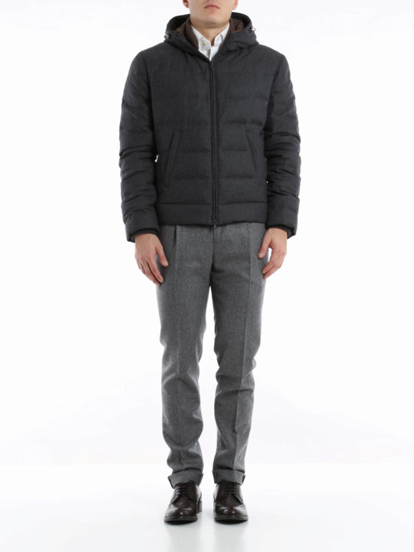 BRUNELLO CUCINELLI: padded jackets online - Silk and wool padded jacket