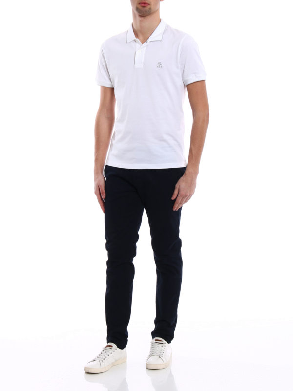 BRUNELLO CUCINELLI: Polos online - Polo - Blanco