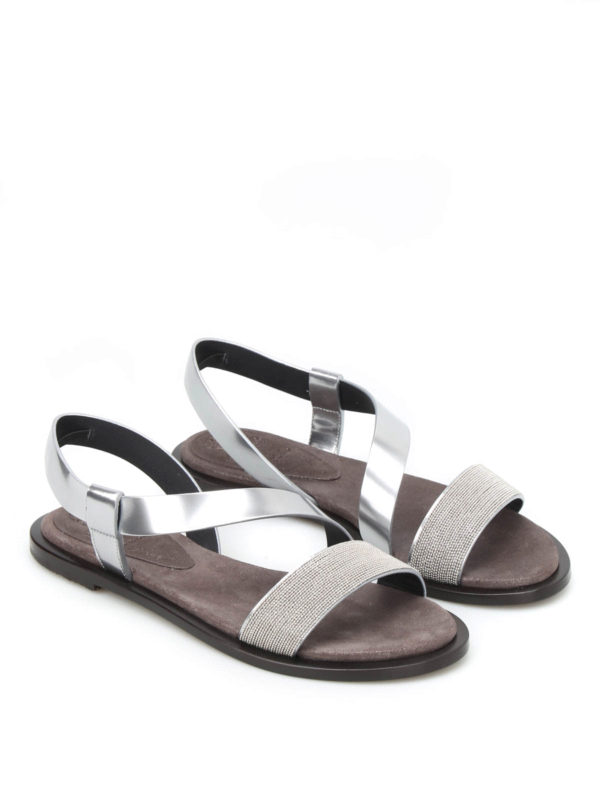 BRUNELLO CUCINELLI: sandals online - All-around strap flat sandals