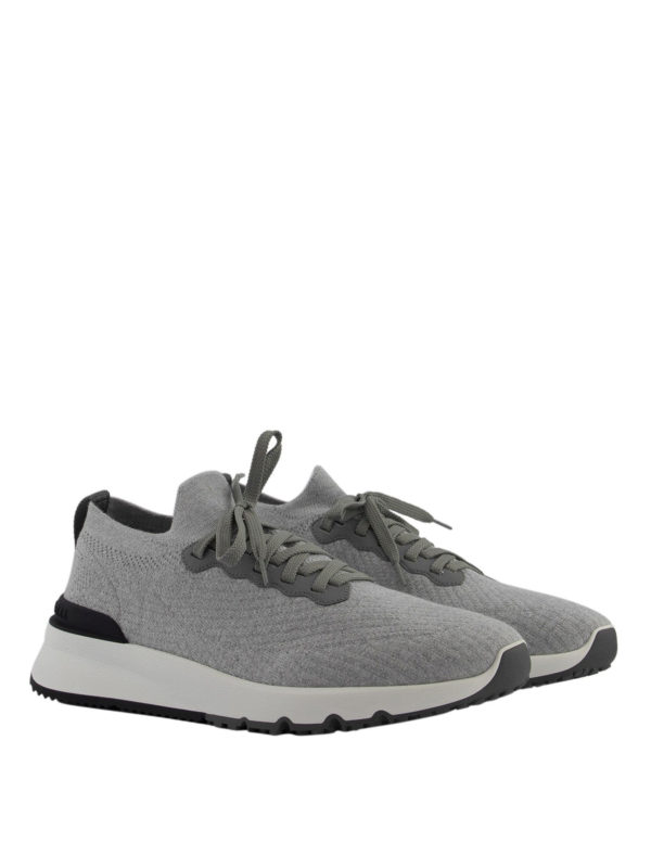 BRUNELLO CUCINELLI: trainers online - Knitted running sneakers