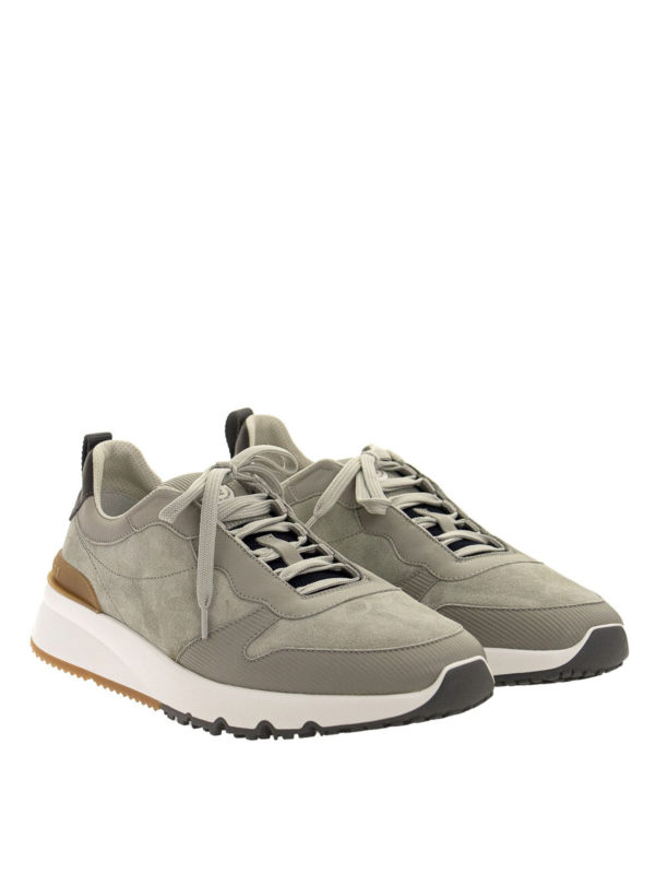 BRUNELLO CUCINELLI: Chaussures de sport online - Baskets - Gris