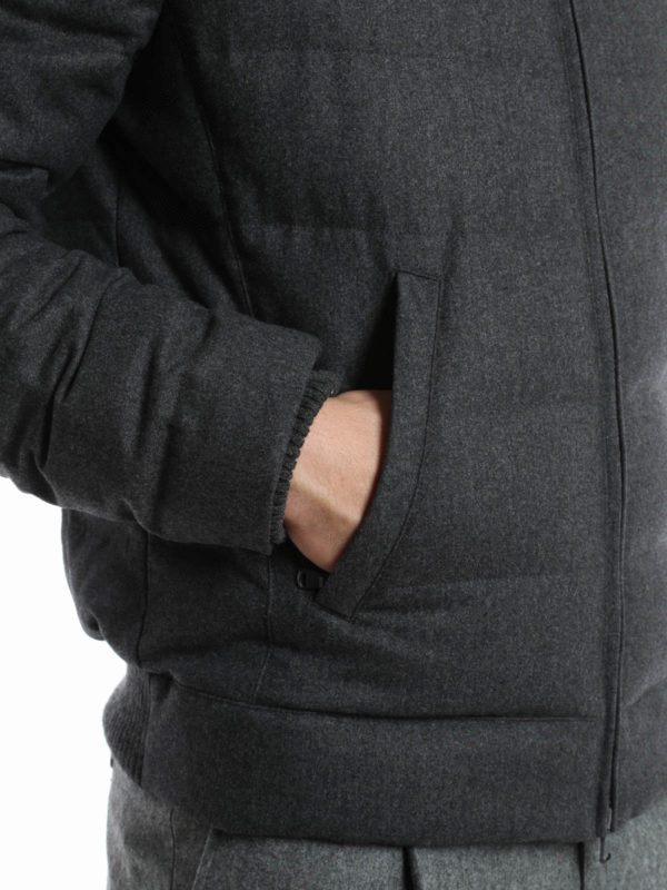 iKRIX BRUNELLO CUCINELLI: Silk and wool padded jacket