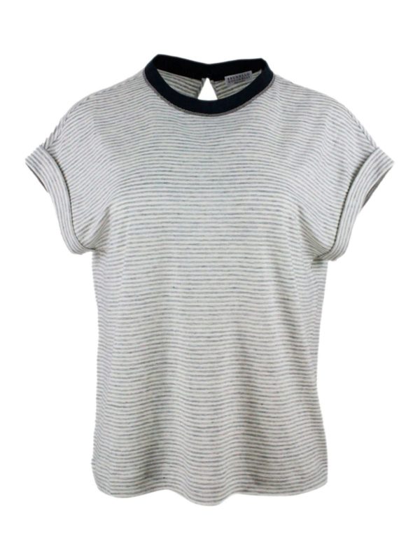 BRUNELLO CUCINELLI: Tシャツ - Tシャツ - 白